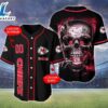 Kansas City Chiefs NFL Skull Logo Personalized Baseball Jersey