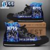 Kiss Band Blue End Of The Road Shoes, Kiss Band High Top Shoes