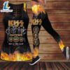 Kiss Band Hollow Tank Top Leggings 3D Clothing For Fans 2 Kiss Band Hollow Tank Top Leggings 3D Clothing