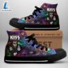 Kiss Band Members' Sign Colorful Shoes, Kiss Band High Top Shoes