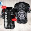Las Vegas Raiders NFL Baseball Jersey Custom Name And Number - Gift For Halloween 3 Las Vegas Raiders NFL Baseball Jersey Custom Name And Number