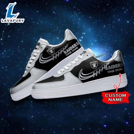 Las Vegas Raiders NFL Personalized Nike Air Force Sneaker NFL Shoes