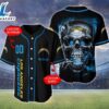 Los Angeles Chargers NFL Skull Logo Personalized Baseball Jersey