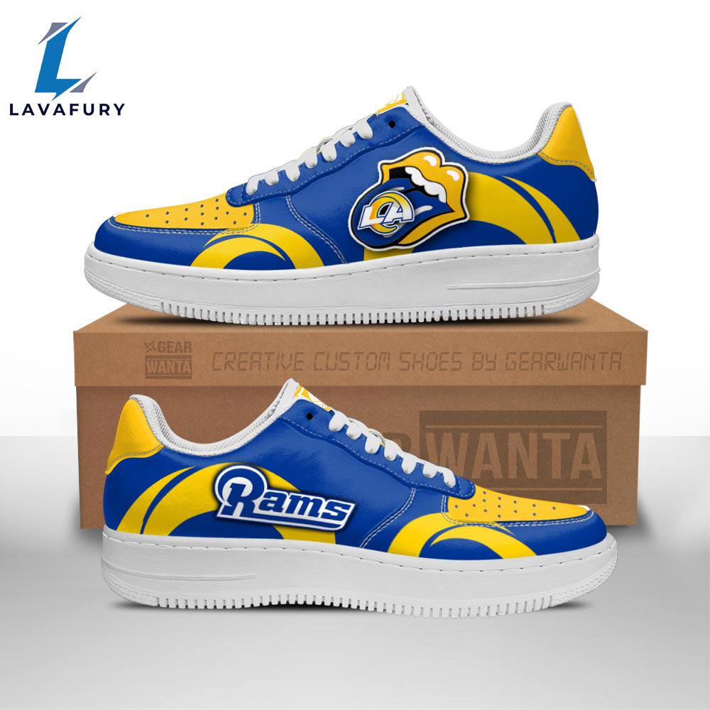 Los Angeles Rams Air Sneakers Custom Force Shoes Sexy Lips For Fans NFL Shoes Los Angeles Rams Air Sneakers Custom Force Shoes Sexy Lips For Fans NFL Shoes
