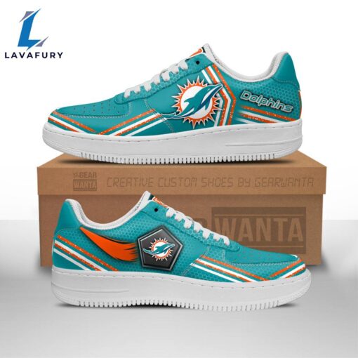 Miami Dolphins Air Sneakers Custom Force Shoes For Fans NFL Shoes