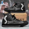 Michael Jackson Black Shoes, Michael Jackson High Top Canvas Shoes