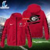 NCAA Georgia Bulldogs Football Windbreaker Outdoor Jacket - Custom Name