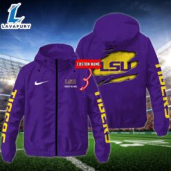 NCAA LSU Tigers Football Windbreaker…