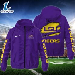 NCAA LSU TigersCustom Name Windbreaker…
