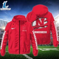 NCAA Nebraska CornhuskersCustom Name Windbreaker…