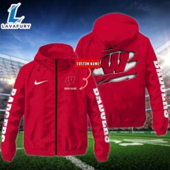 NCAA Wisconsin Badgers Football Windbreaker…