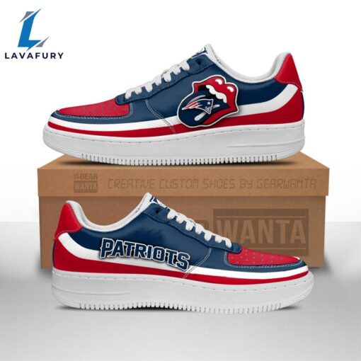 New England Patriots Air Sneakers Custom Force Shoes Sexy Lips For Fans NFL Shoes
