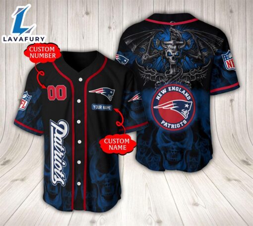 New England Patriots NFL Baseball Jersey Custom Name And Number  – Gift  For Halloween