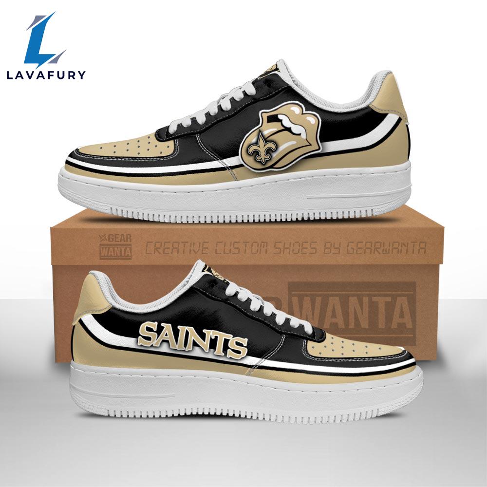 New Orleans Saints Air Sneakers Custom Force Shoes Sexy Lips For Fans NFL Shoes New Orleans Saints Air Sneakers Custom Force Shoes Sexy Lips For Fans NFL Shoes