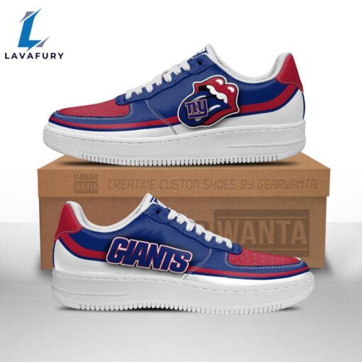 New York Giants Air Sneakers Custom Force Shoes Sexy Lips For Fans NFL Shoes