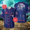 New York Giants Horror Movie Personalized Baseball Jersey - Gift For Halloween 3 New York Giants Horror Movie Personalized Baseball Jersey