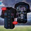 New York Giants NFL Skull Logo Personalized Baseball Jersey - Gift For Halloween 2 New York Giants NFL Skull Logo Personalized Baseball Jersey