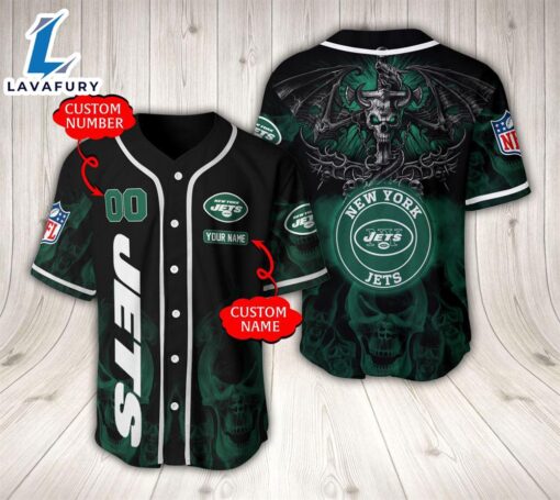 New York Jets NFL Baseball Jersey Custom Name And Number  – Gift  For Halloween