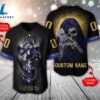 NFL Baltimore Ravens Scary Halloween Personalized Baseball Jersey - Gift For Halloween 3 NFL Baltimore Ravens Scary Halloween Personalized Baseball Jersey