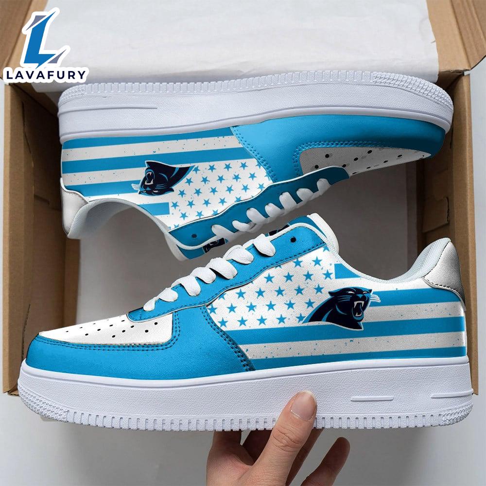 NFL Carolina Panthers Air Force 1 Sneakers For Man And Women NFL Shoes NFL Carolina Panthers Air Force 1 Sneakers For Man And Women NFL Shoes