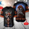 NFL Chicago Bears Scary Halloween Personalized Baseball Jersey - Gift For Halloween 2 NFL Chicago Bears Scary Halloween Personalized Baseball Jersey