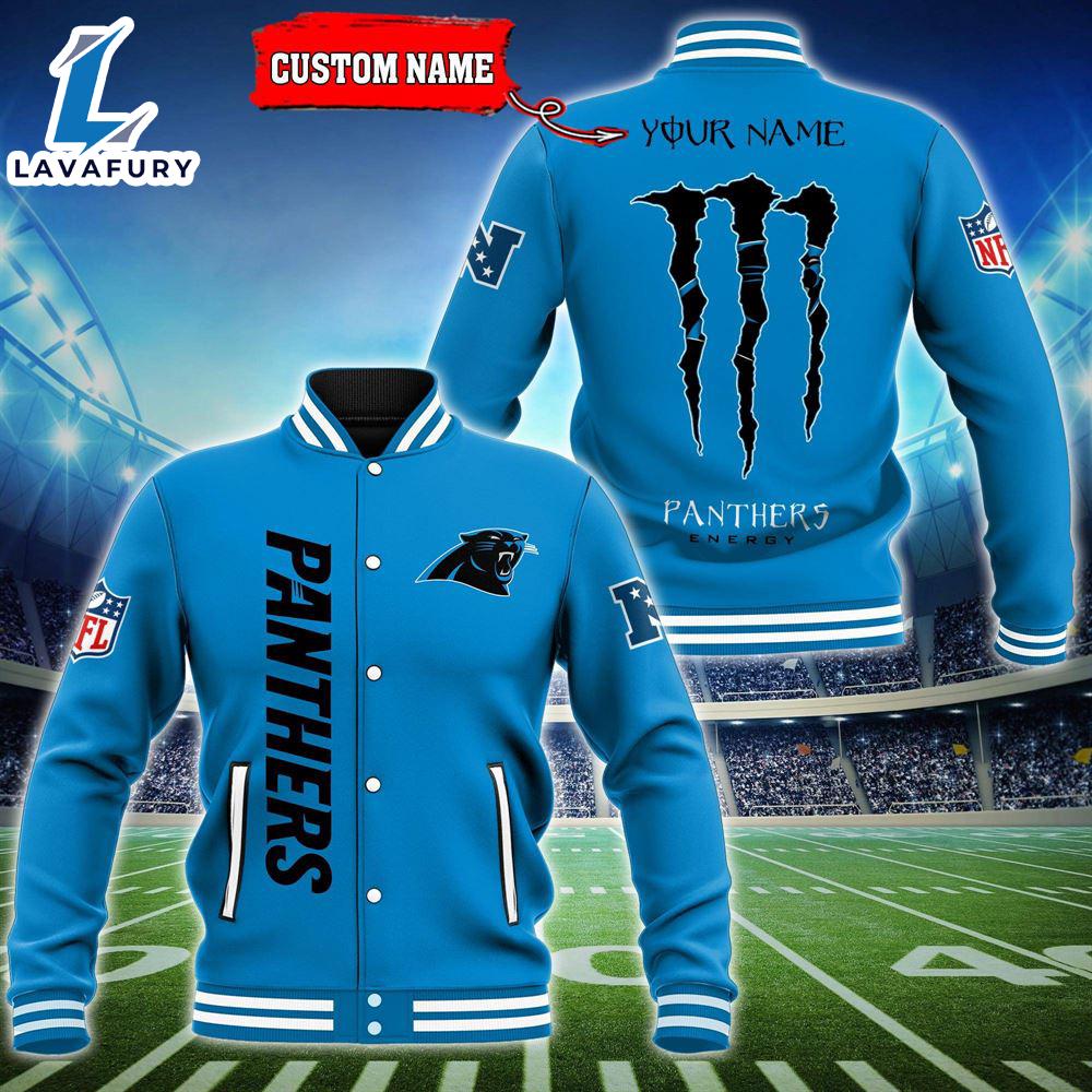 NFL Custom Name Carolina Panthers Baseball Jacket Gift Sport NFL Custom Name Carolina Panthers Baseball Jacket Gift Sport
