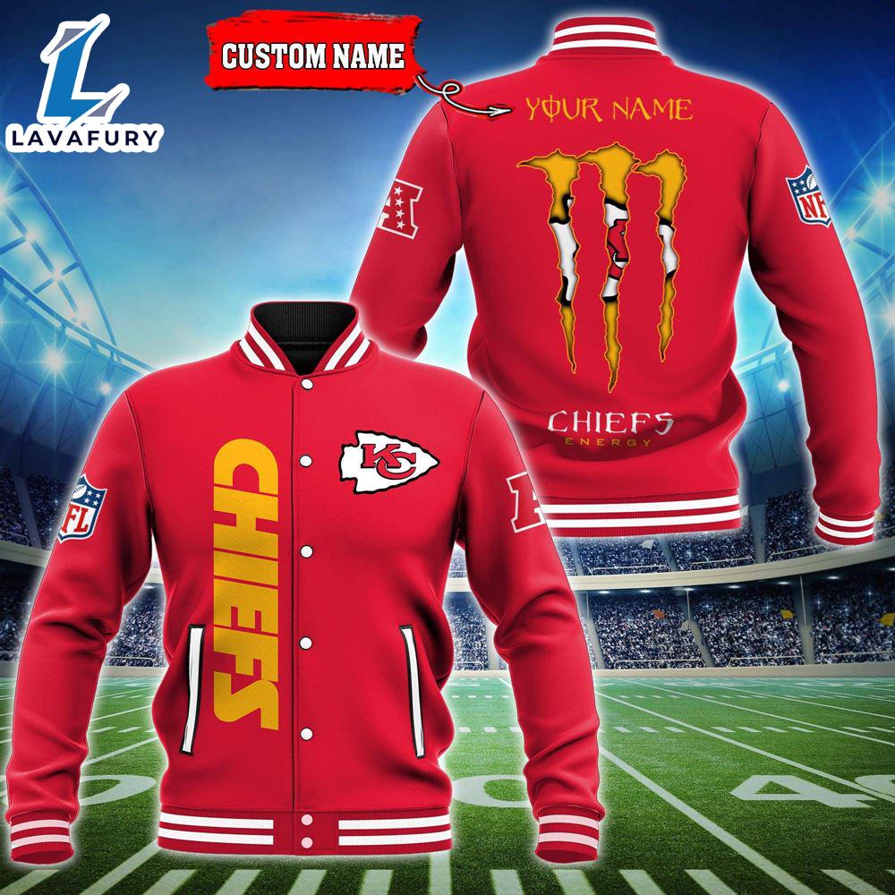 NFL Custom Name Kansas City Chiefs Baseball Jacket Gift Sport NFL Custom Name Kansas City Chiefs Baseball Jacket Gift Sport