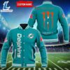 NFL Custom Name Miami Dolphins Baseball Jacket