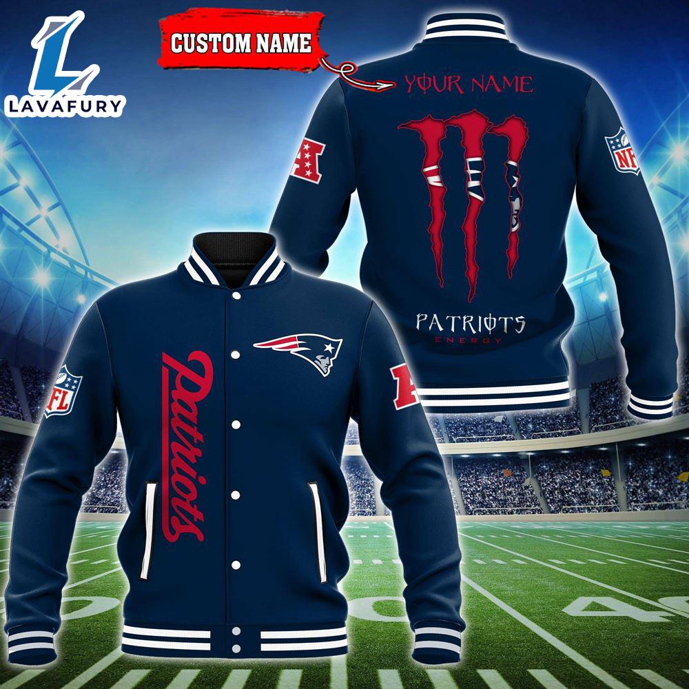 NFL Custom Name New England Patriots Baseball Jacket Gift Sport NFL Custom Name New England Patriots Baseball Jacket Gift Sport