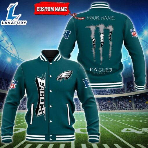 NFL Custom Name Philadelphia Eagles Baseball Jacket Gift Sport