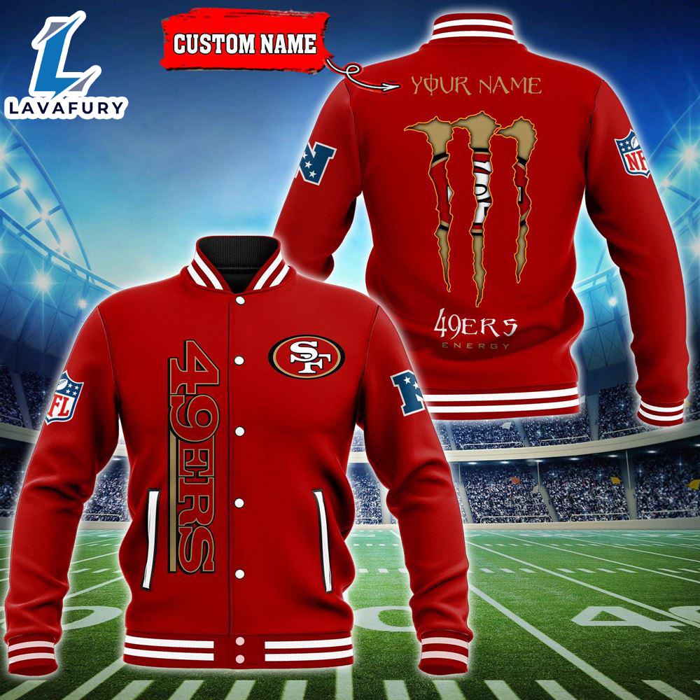 NFL Custom Name San Francisco 49ers Baseball Jacket Gift Sport NFL Custom Name San Francisco 49ers Baseball Jacket Gift Sport