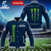 NFL Custom Name Seattle Seahawks Baseball Jacket