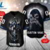 NFL Dallas Cowboys Scary Halloween Personalized Baseball Jersey - Gift For Halloween 3 NFL Dallas Cowboys Scary Halloween Personalized Baseball Jersey