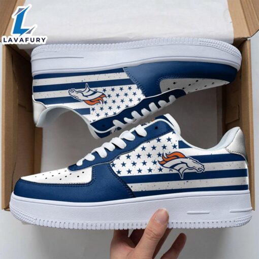 NFL Denver Broncos Air Force 1 Sneakers Sport Gift Summer NFL Shoes