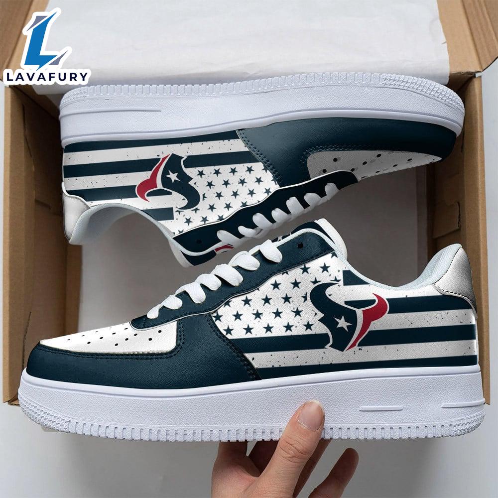 NFL Houston Texans Air Force 1 Sneakers Sport Gift Summer NFL Shoes NFL Houston Texans Air Force 1 Sneakers Sport Gift Summer NFL Shoes