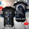 NFL Indianapolis Colts Scary Halloween Personalized Baseball Jersey