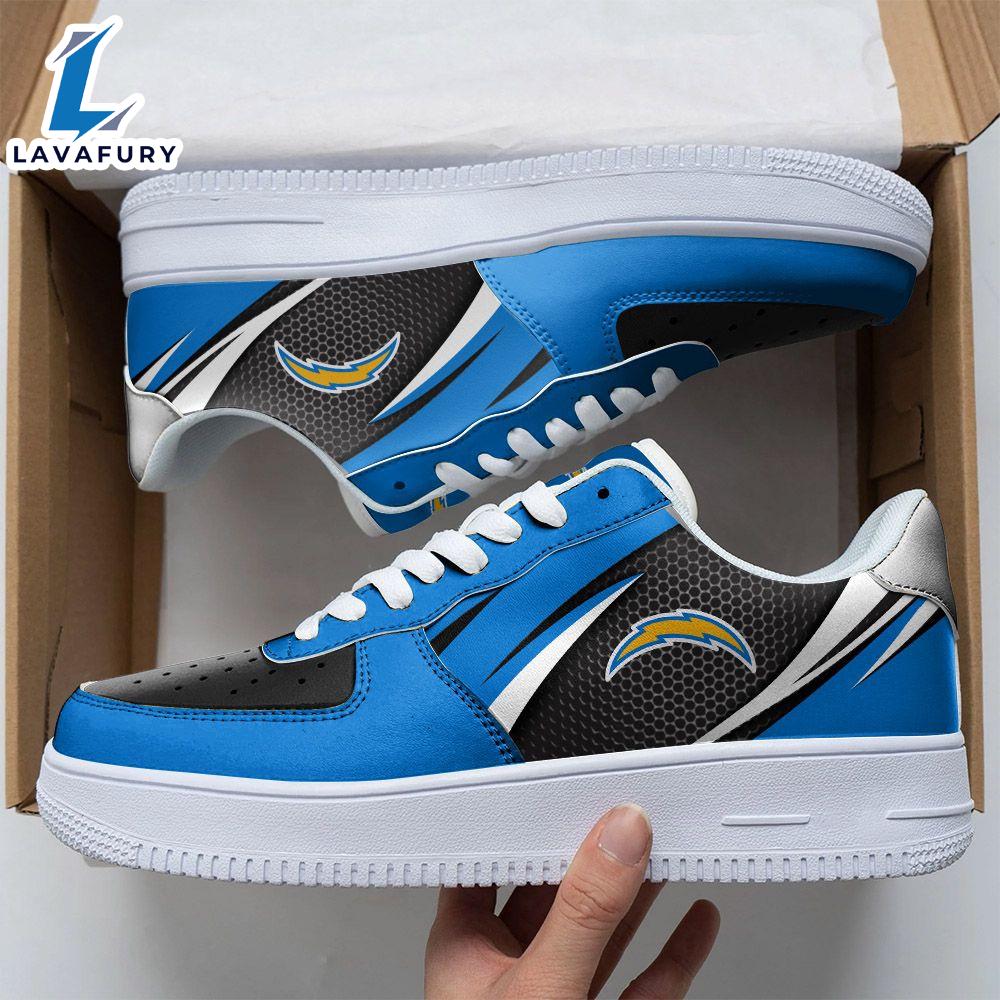 NFL Los Angeles Chargers Air Force 1 Sneakers For Man And Women NFL Shoes NFL Los Angeles Chargers Air Force 1 Sneakers For Man And Women NFL Shoes