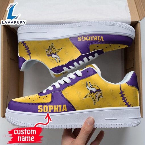 NFL Minnesota Vikings Air Force 1 Sneakers For Man And Women NFL Shoes