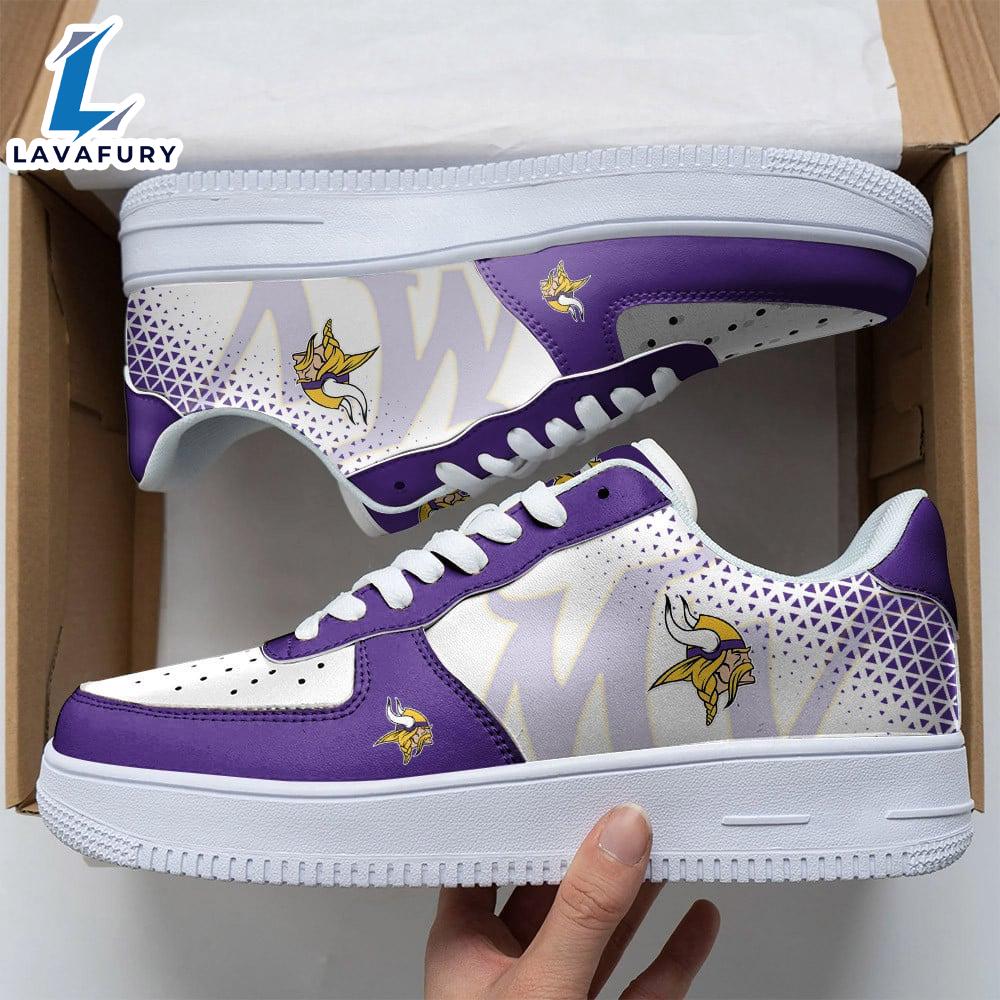 NFL Minnesota Vikings Air Force 1 Sneakers Sport Gift Summer NFL Shoes NFL Minnesota Vikings Air Force 1 Sneakers Sport Gift Summer NFL Shoes