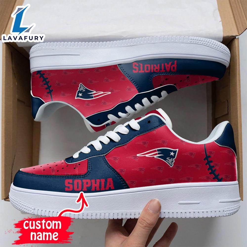 NFL New England Patriots Air Force 1 Sneakers Sport Gift Summer NFL Shoes NFL New England Patriots Air Force 1 Sneakers Sport Gift Summer NFL Shoes