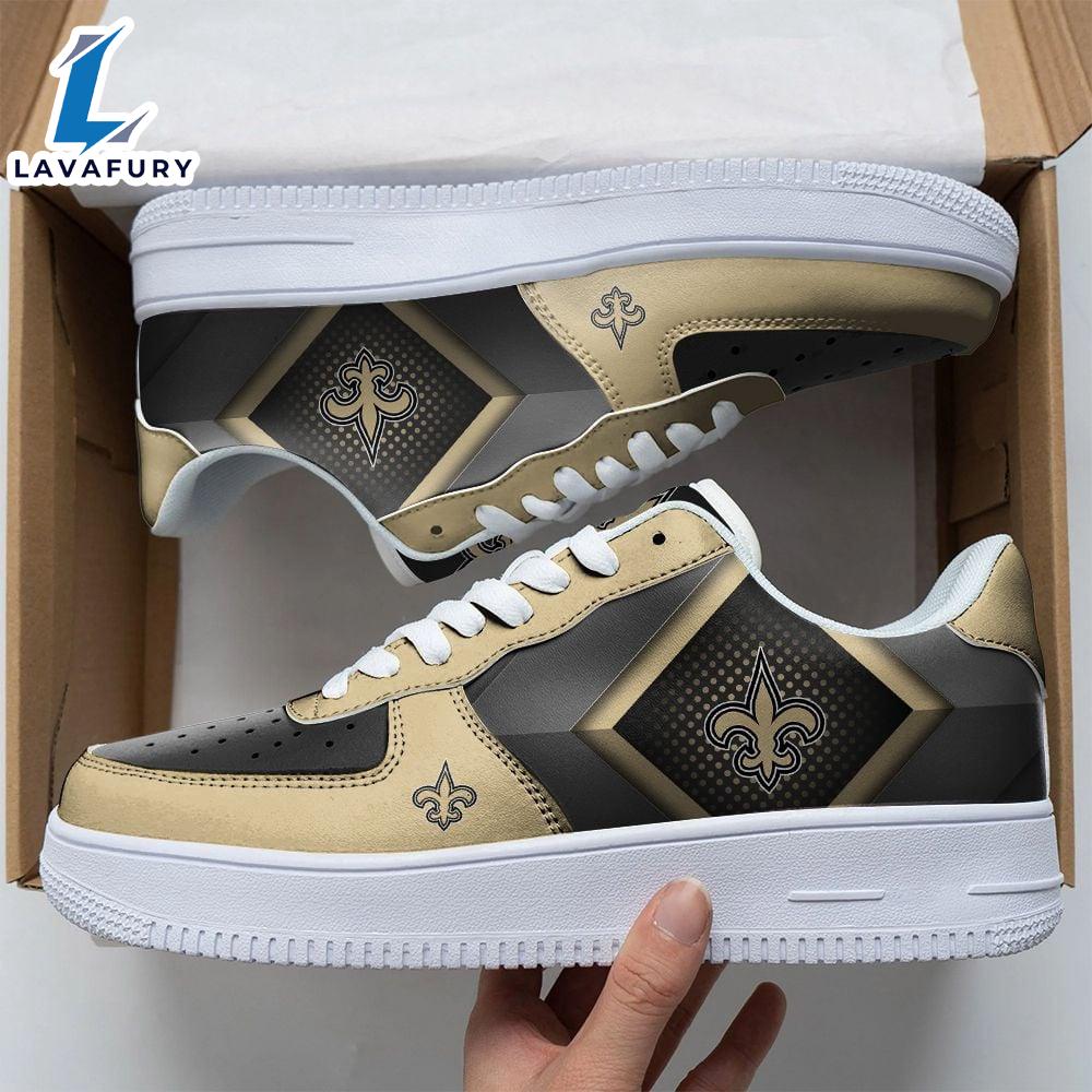 NFL New Orleans Saints Air Force 1 Sneakers For Fans NFL Shoes NFL New Orleans Saints Air Force 1 Sneakers For Fans NFL Shoes
