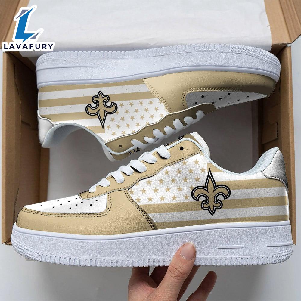 NFL New Orleans Saints Air Force 1 Sneakers For Man And Women NFL Shoes NFL New Orleans Saints Air Force 1 Sneakers For Man And Women NFL Shoes
