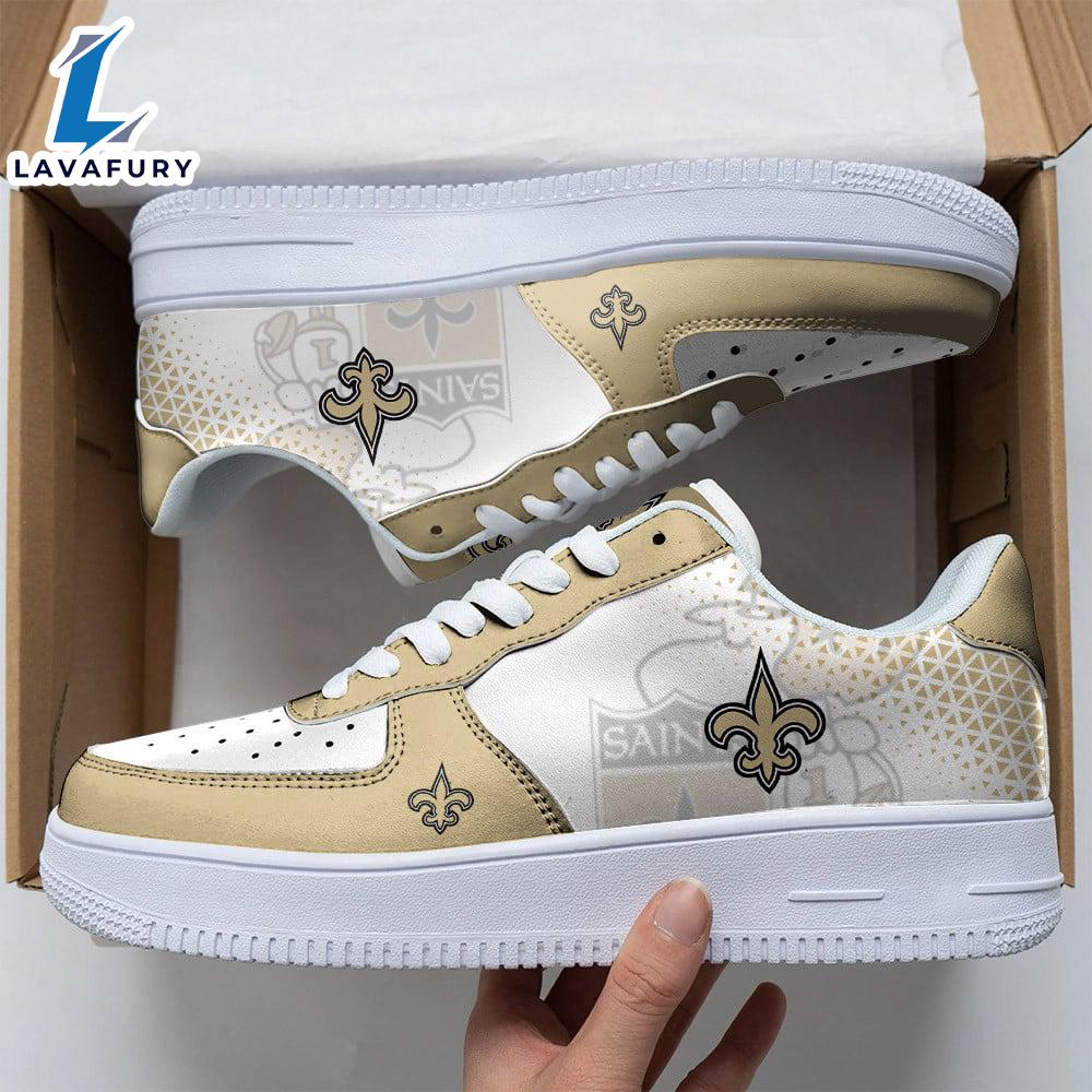 NFL New Orleans Saints Air Force 1 Sneakers Sport Gift Summer NFL Shoes NFL New Orleans Saints Air Force 1 Sneakers Sport Gift Summer NFL Shoes
