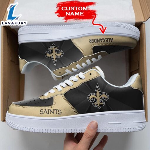 NFL New Orleans Saints Custom Air Force 1 Sneakers For Fans NFL Shoes