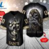 NFL New Orleans Saints Scary Halloween Personalized Baseball Jersey - Gift For Halloween 3 NFL New Orleans Saints Scary Halloween Personalized Baseball Jersey