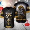 NFL Pittsburgh Steelers Scary Halloween Personalized Baseball Jersey - Gift For Halloween 2 NFL Pittsburgh Steelers Scary Halloween Personalized Baseball Jersey