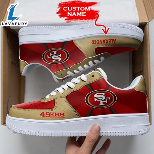 NFL San Francisco 49ers Custom Air Force 1 Sneakers For Fans NFL Shoes