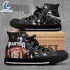 Pantera Members Black Shoes, Dimebag Darrell, Pantera High Top Shoes