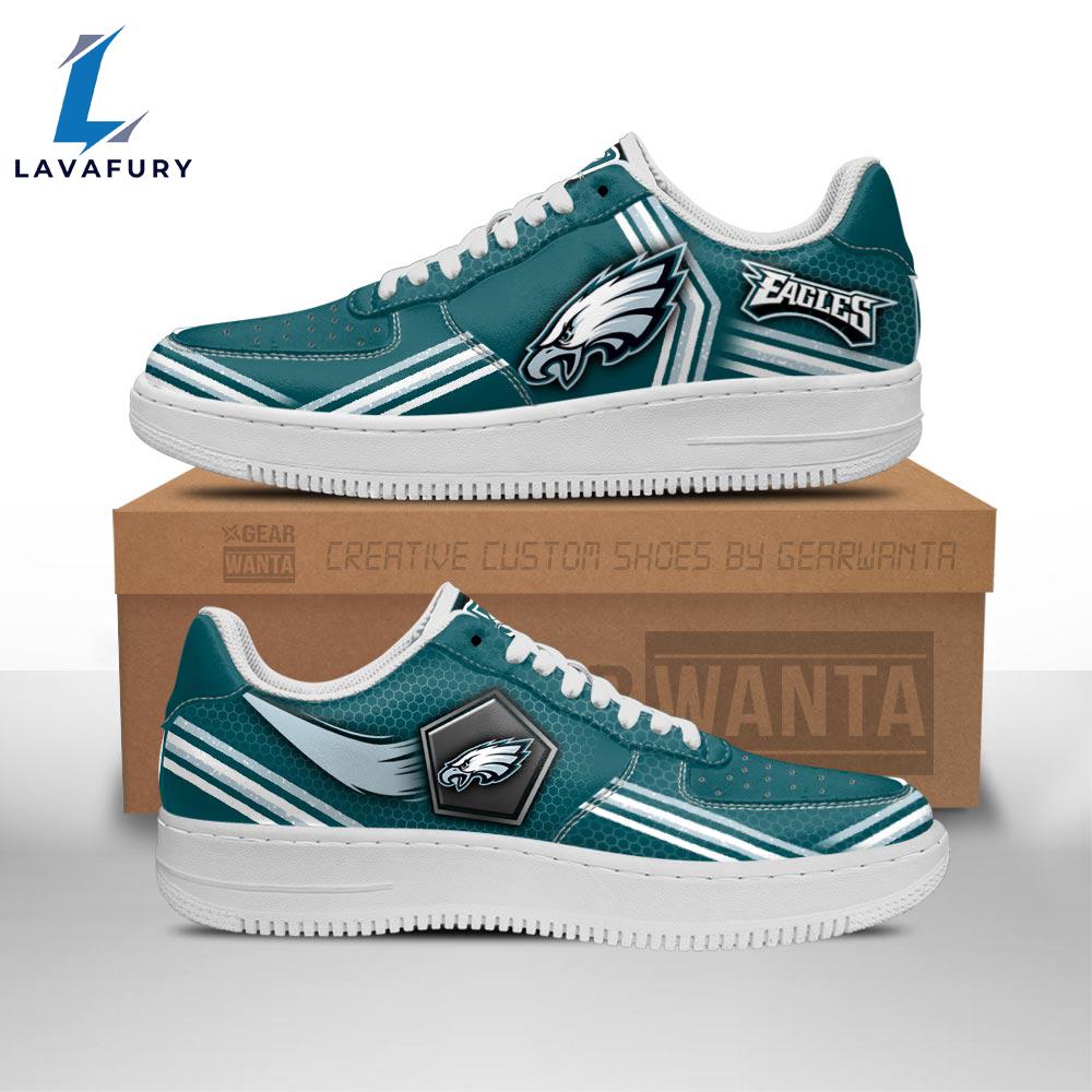 Philadelphia Eagles Air Sneakers Custom Force Shoes For Fans NFL Shoes Philadelphia Eagles Air Sneakers Custom Force Shoes For Fans NFL Shoes