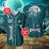 Philadelphia Eagles Horror Movie Personalized Baseball Jersey - Gift For Halloween 2 Philadelphia Eagles Horror Movie Personalized Baseball Jersey